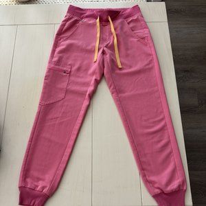 Figs Neon Pink Zamora Jogger Scrub Pants - XXSP